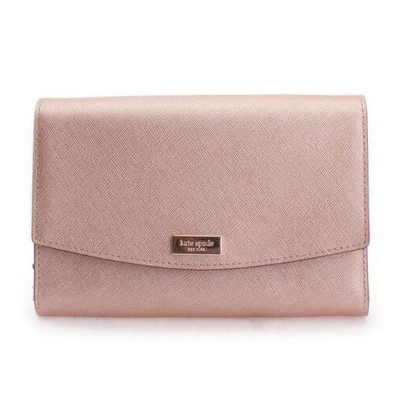 kate spade Handbags - Kate Spade Laurel Way Winni Rose Gold Wallet Bag
